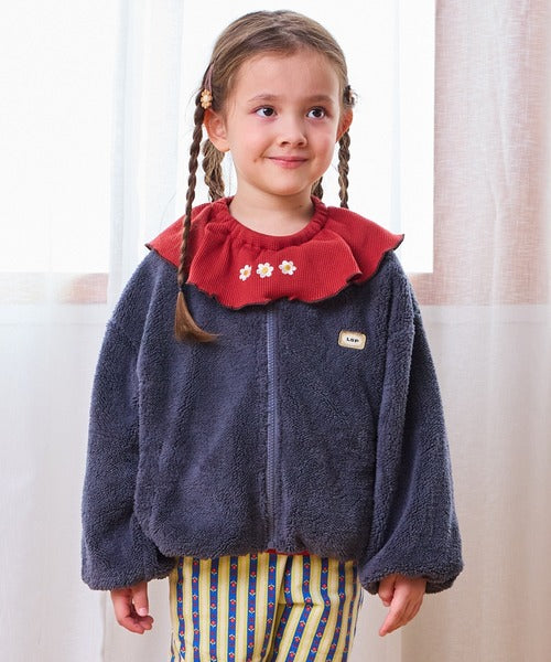 마키즈 자켓 일본 키즈 후리스 원포인트 보아 벌룬핏 집업 4컬러