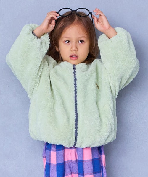 마키즈 자켓 일본 키즈 후리스 원포인트 보아 벌룬핏 집업 4컬러