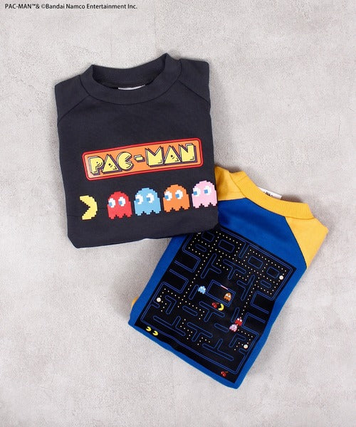 마키즈 키즈 티셔츠 일본 긴팔티 게임 팩맨 프린트 맨투맨 2컬러
