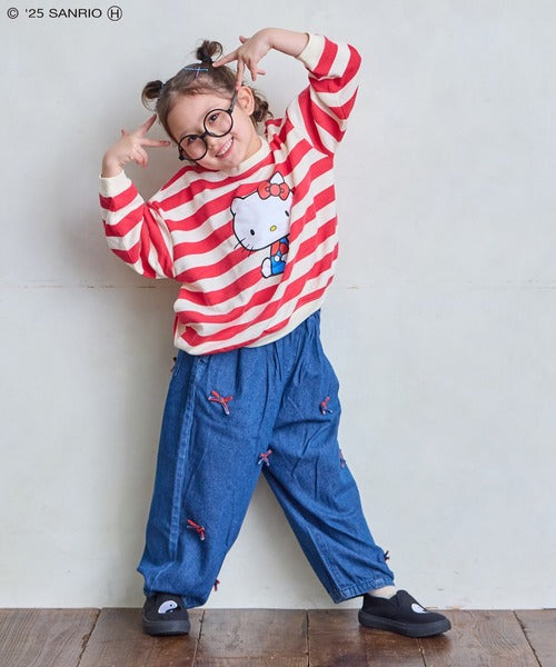 마키즈 키즈 티셔츠 일본 긴팔티 산리오 헬로키티 캐릭터 맨투맨