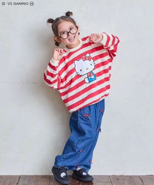 마키즈 키즈 티셔츠 일본 긴팔티 산리오 헬로키티 캐릭터 맨투맨