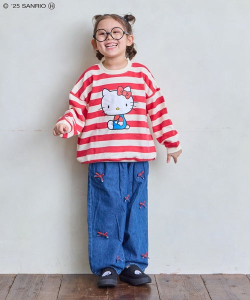 마키즈 키즈 티셔츠 일본 긴팔티 산리오 헬로키티 캐릭터 맨투맨