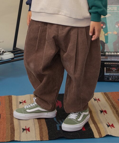 브리즈 키즈 바지 일본 유아 벌룬 코듀로이 와이드 디자인 팬츠 4컬러