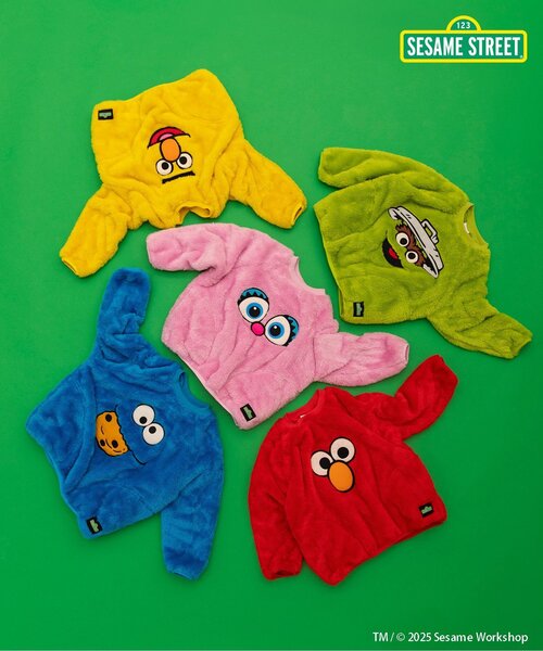 브리즈 키즈 티셔츠 일본 유아 긴팔티 세서미 스트리트 퍼 프리 스트레이너 5컬러