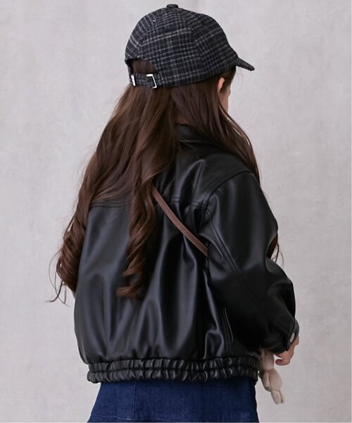 petit main 키즈 자켓 일본 쁘띠마인 유아 합피 레자 루즈핏 패스너 2컬러