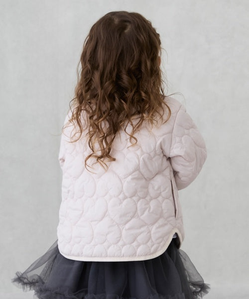 petit main 키즈 패딩 일본 쁘띠메인 유아 하트 퀼팅 재킷 4컬러