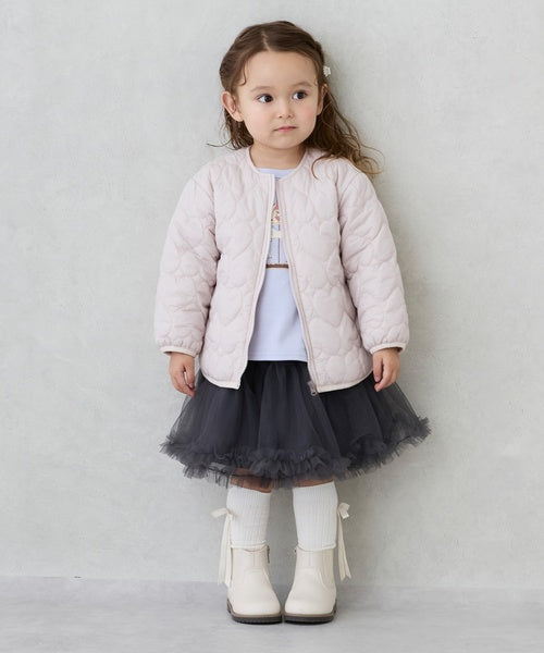 petit main 키즈 패딩 일본 쁘띠메인 유아 하트 퀼팅 재킷 4컬러