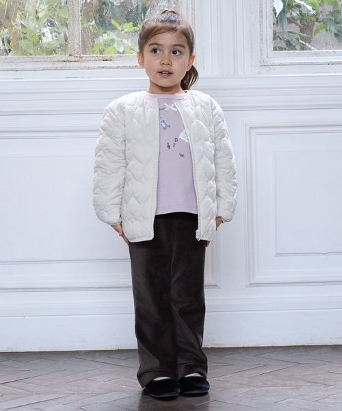 petit main 키즈 패딩 일본 쁘띠메인 유아 하트 퀼팅 재킷 4컬러