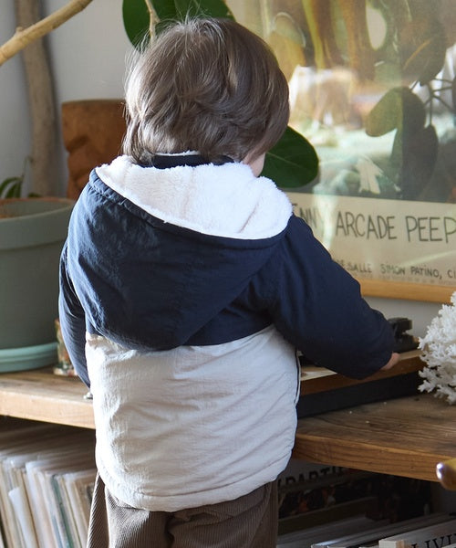 petit main 키즈 자켓 일본 쁘띠메인 유아 후드 리버시블 블루종 4컬러