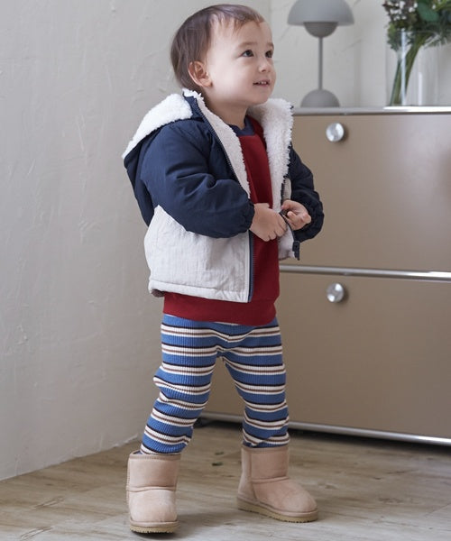 petit main 키즈 자켓 일본 쁘띠메인 유아 후드 리버시블 블루종 4컬러