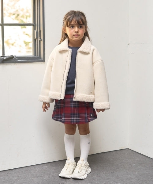 petit main 키즈 자켓 일본 쁘띠메인 유아 페이크 보아 무톤 재킷 2컬러