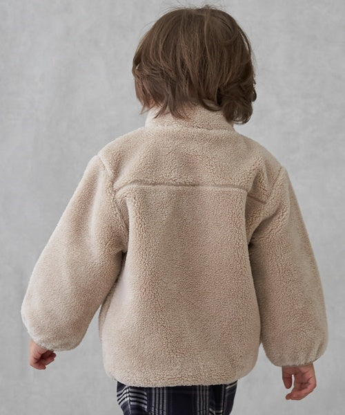 petit main 키즈 자켓 일본 쁘띠마인 유아 후리스 보아 플리스 하이넥 3컬러