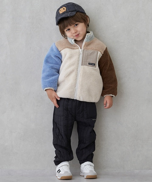 petit main 키즈 자켓 일본 쁘띠마인 유아 후리스 보아 플리스 하이넥 3컬러