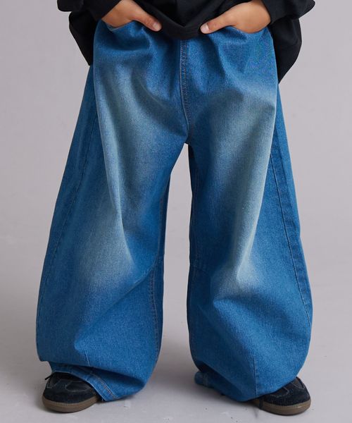페어마논 키즈 바지 일본 PAIR MANON 커브드 데님 팬츠 6컬러