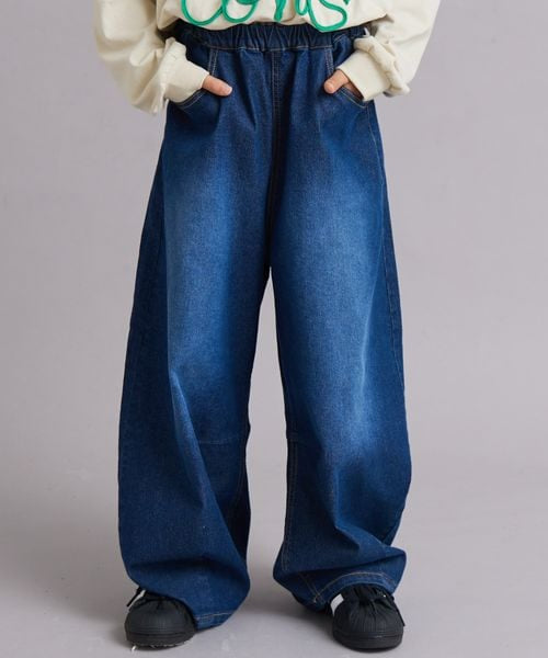 페어마논 키즈 바지 일본 PAIR MANON 커브드 데님 팬츠 6컬러