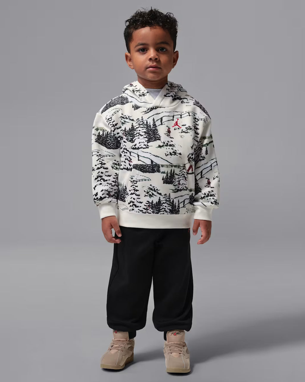 나이키 키즈 셋업 일본 유아 조던 브루클린 양털 투피스 세트