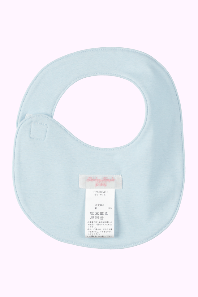 샤리템플 턱받이 일본 아기 빕 마린 로트 프린트 2컬러