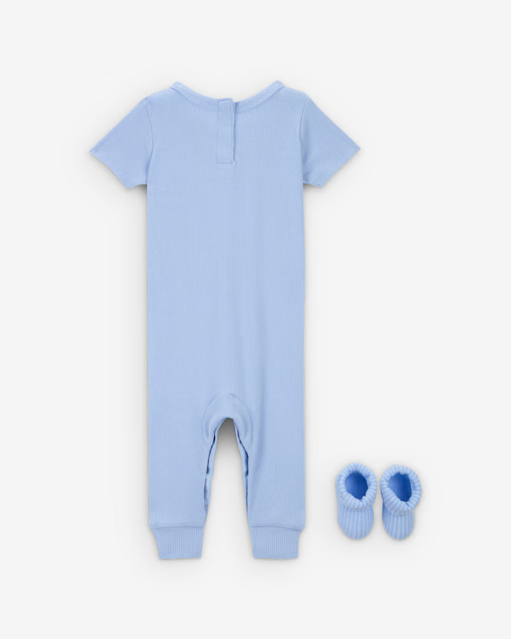 나이키 바디수트 베이비 일본 유아 아기 리브 니트 롬퍼 앤 양말 세트 2컬러