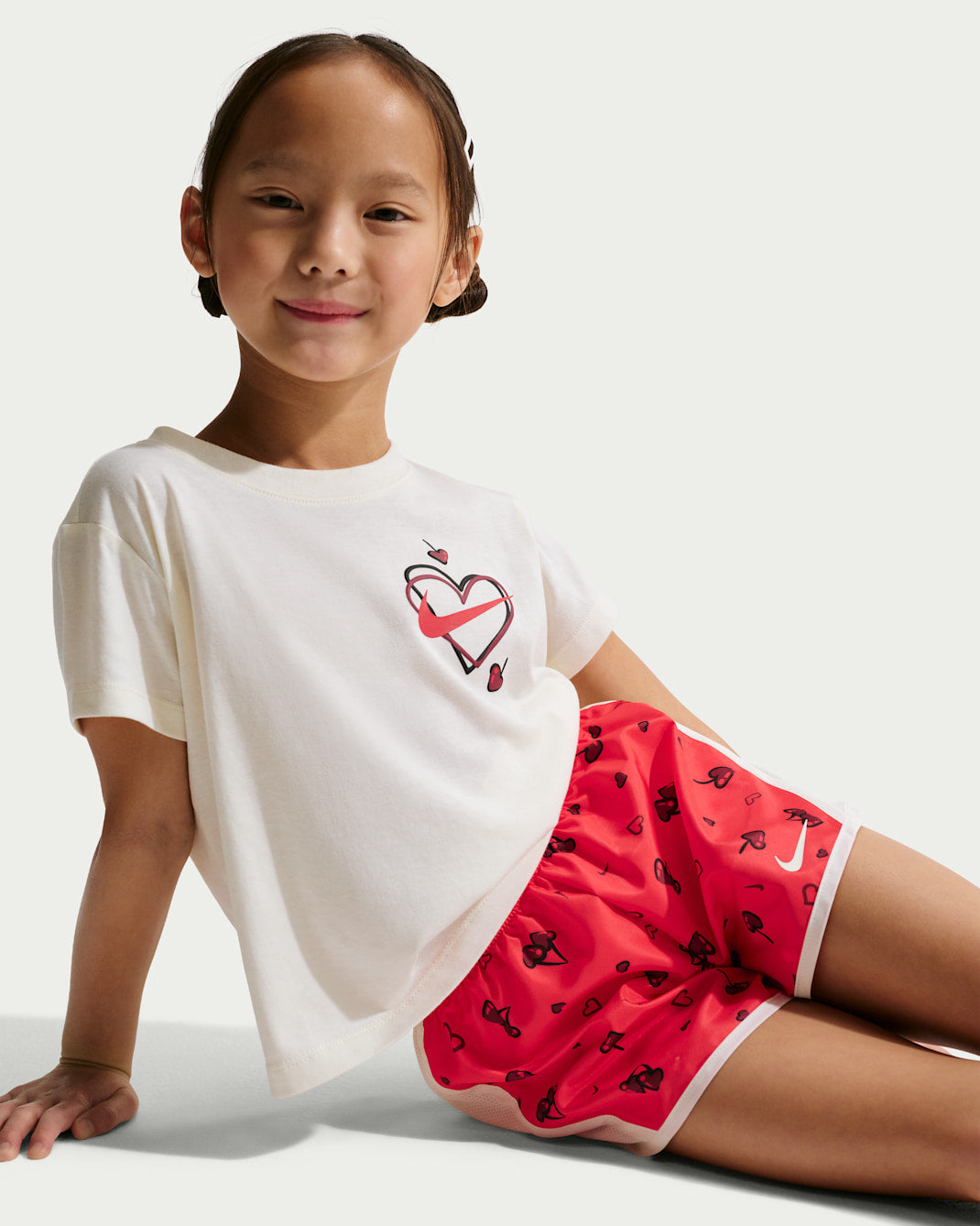 나이키 키즈 셋업 일본 아동 반팔 반바지 투피스 체리 프린트 템포 세트 IR8358-657