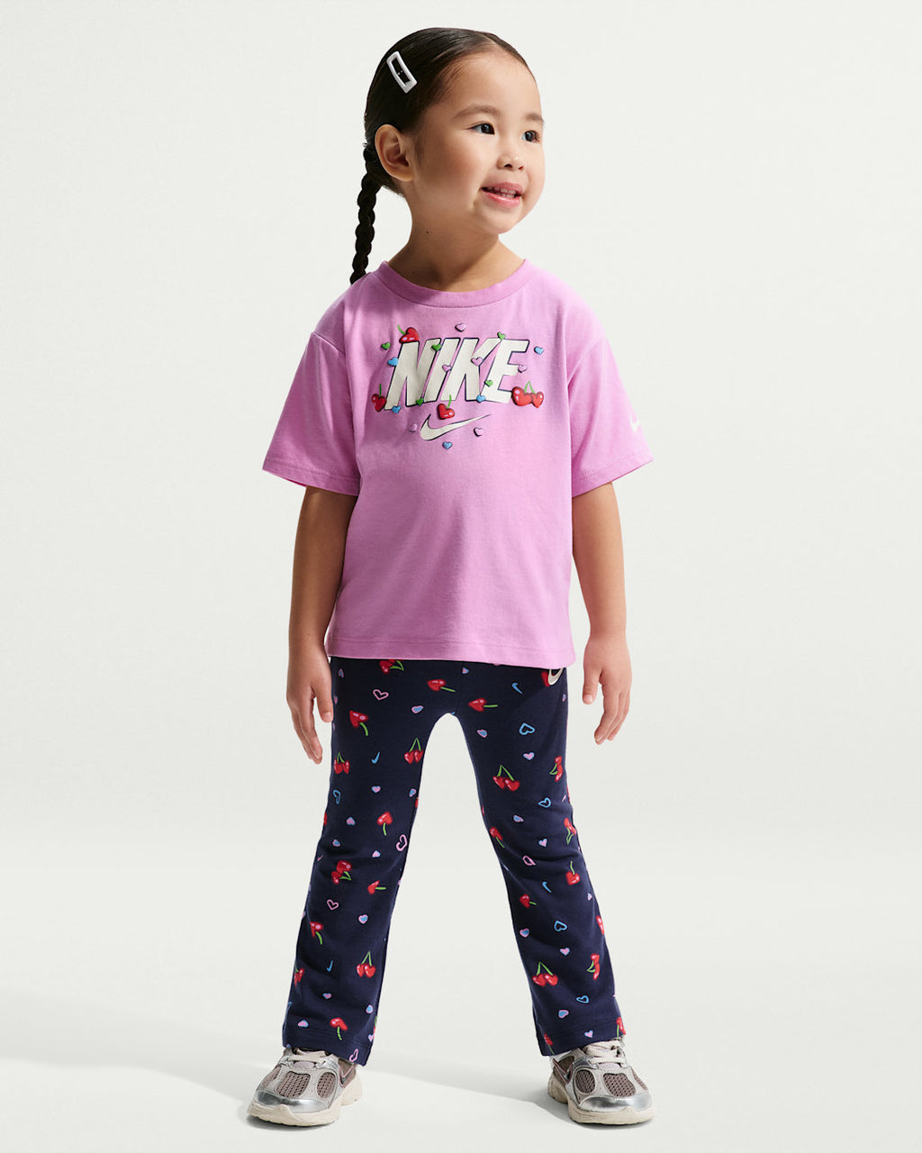 나이키 키즈 티셔츠 일본 아동 반팔 로고 체리 복시 프린트 IR8130 2컬러