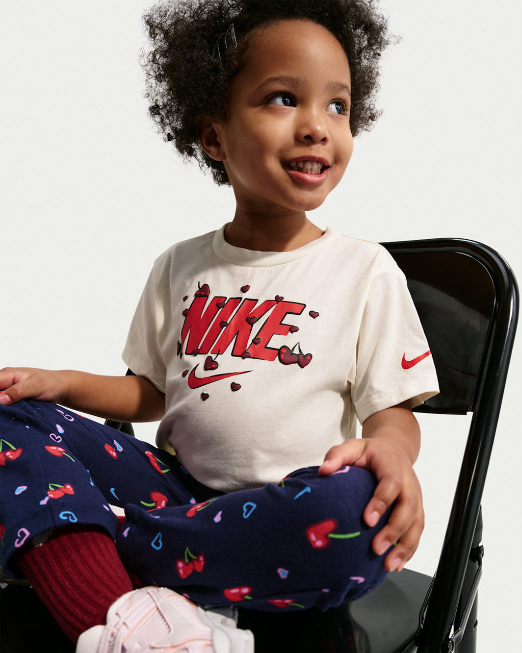 나이키 키즈 티셔츠 일본 아동 반팔 로고 체리 복시 프린트 IR8130 2컬러
