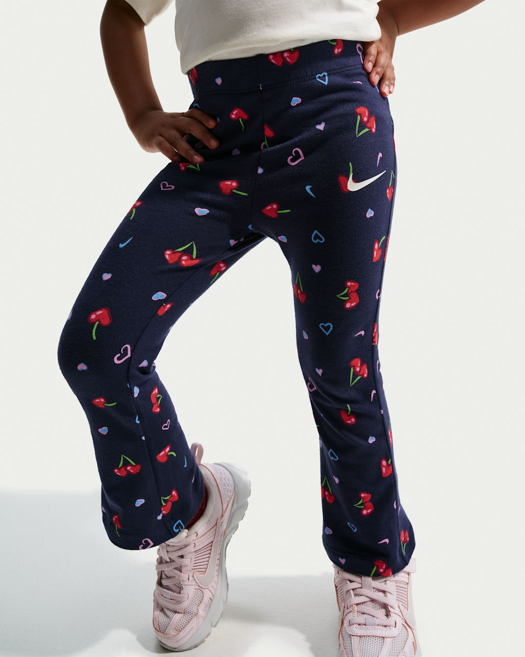 나이키 키즈 셋업 일본 아동 맨투맨 레깅스 바지 체리 포인트 세트 IR8132 2컬러