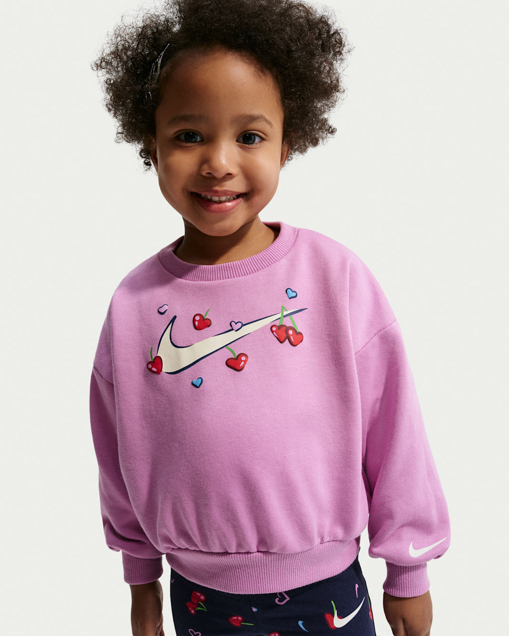 나이키 키즈 셋업 일본 아동 맨투맨 레깅스 바지 체리 포인트 세트 IR8132 2컬러