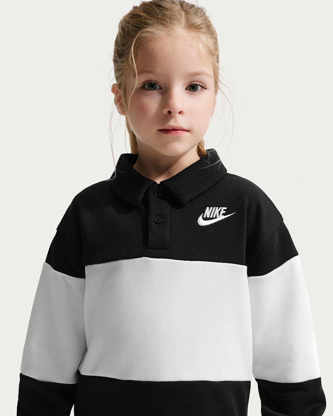 나이키 키즈 티셔츠 일본 아동 긴팔 프렌치 테리 럭비 폴로 IU5347 2컬러
