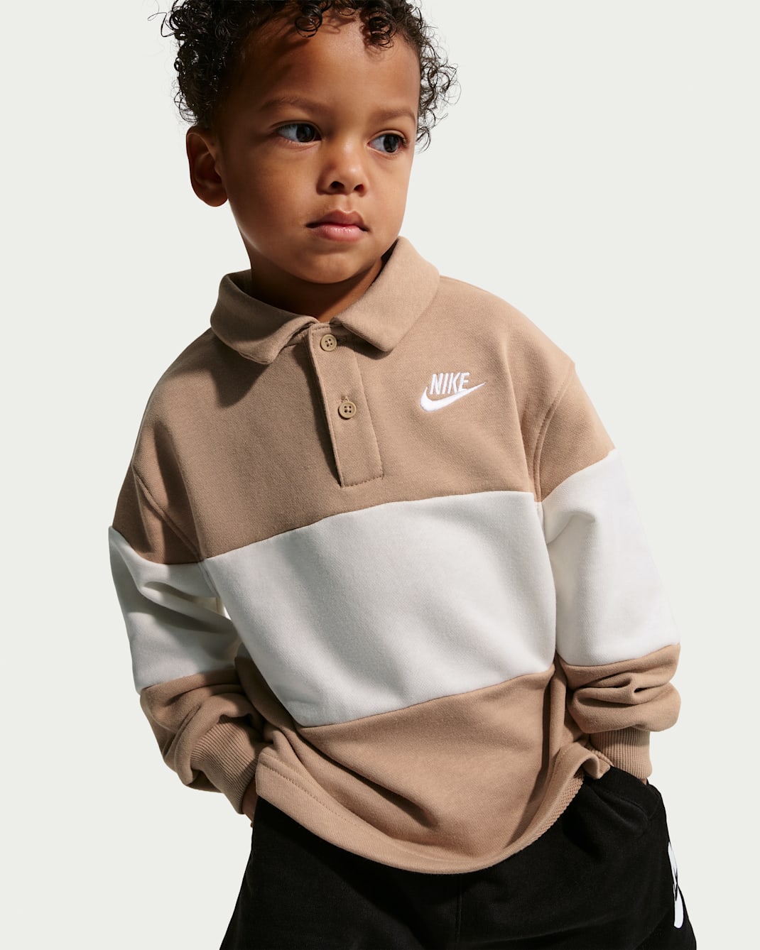 나이키 베이비 티셔츠 일본 유아 긴팔 럭비티 폴로 프렌치 테리 IU5366 2컬러