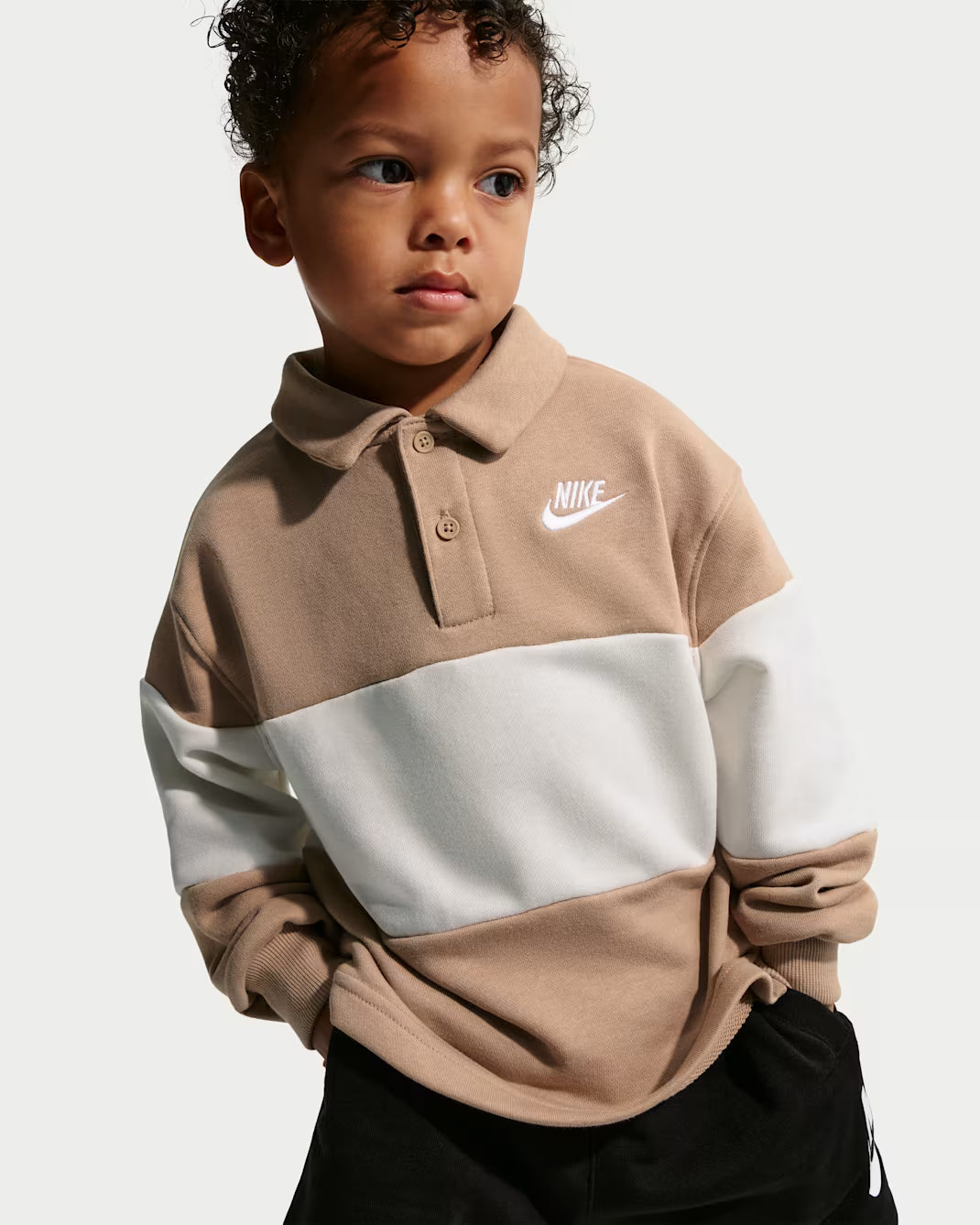 나이키 베이비 티셔츠 일본 유아 긴팔 럭비티 폴로 프렌치 테리 IU5366 2컬러