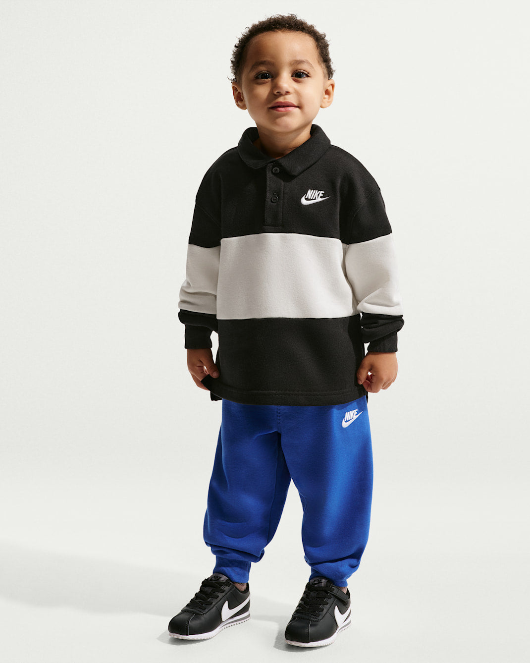 나이키 베이비 티셔츠 일본 유아 긴팔 럭비티 폴로 프렌치 테리 IU5366 2컬러