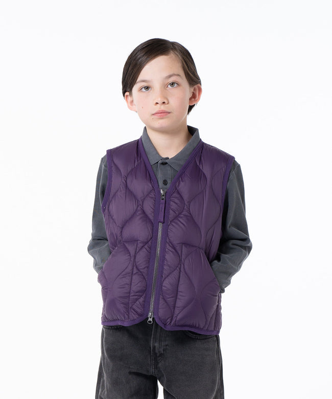 타이온 키즈 패딩 조끼 일본 TAION 베스트 밀리터리 브이넥  지퍼 이너 8컬러