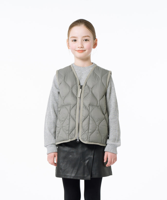 타이온 키즈 패딩 조끼 일본 TAION 베스트 밀리터리 브이넥  지퍼 이너 8컬러