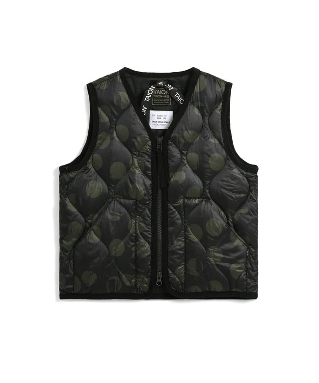 타이온 키즈 패딩 조끼 일본 TAION 베스트 밀리터리 브이넥  지퍼 이너 8컬러