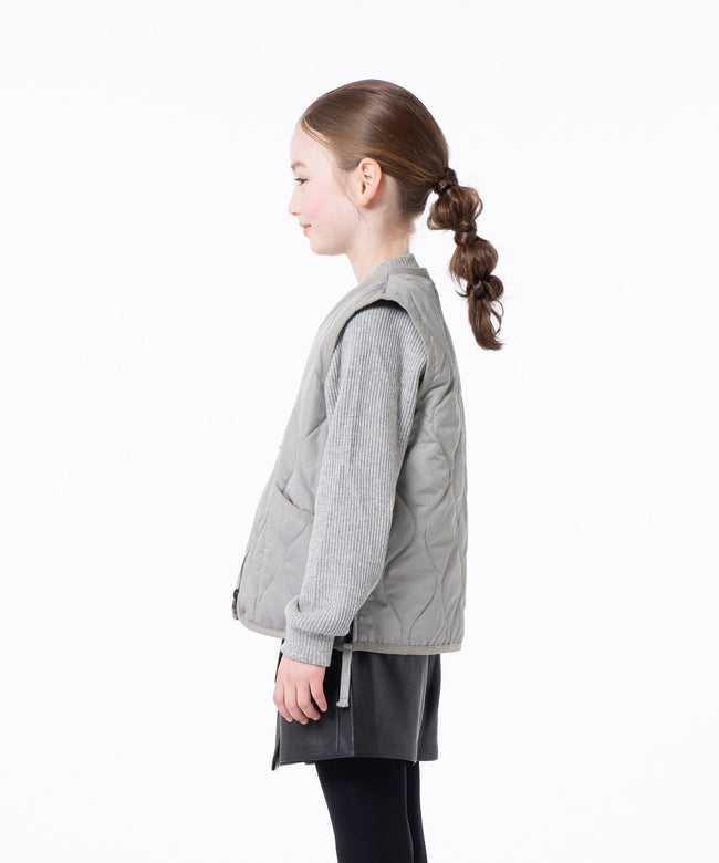 타이온 키즈 패딩 조끼 일본 TAION 베스트 밀리터리 브이넥 짚업 6컬러