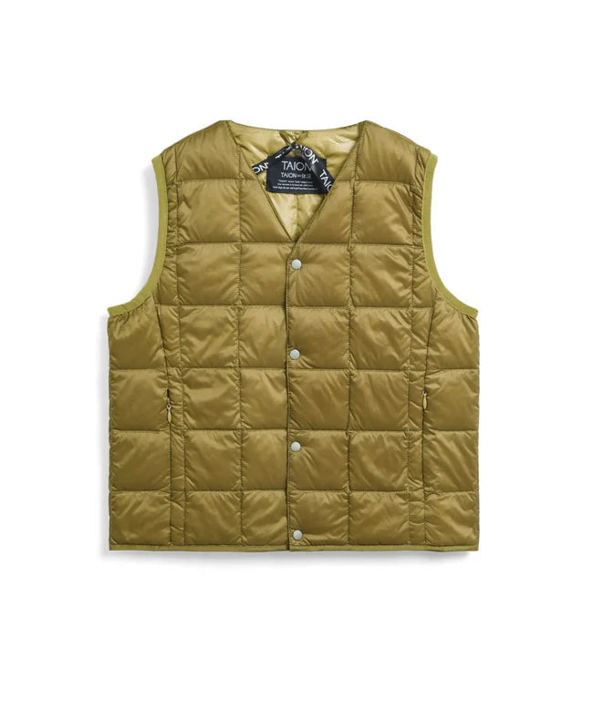 타이온 키즈 패딩조끼 일본 TAION 베스트 베이직 브이넥 46컬러