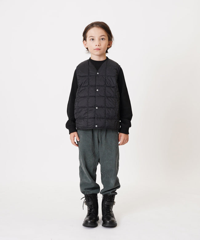 타이온 키즈 패딩조끼 일본 TAION 베스트 베이직 브이넥 46컬러