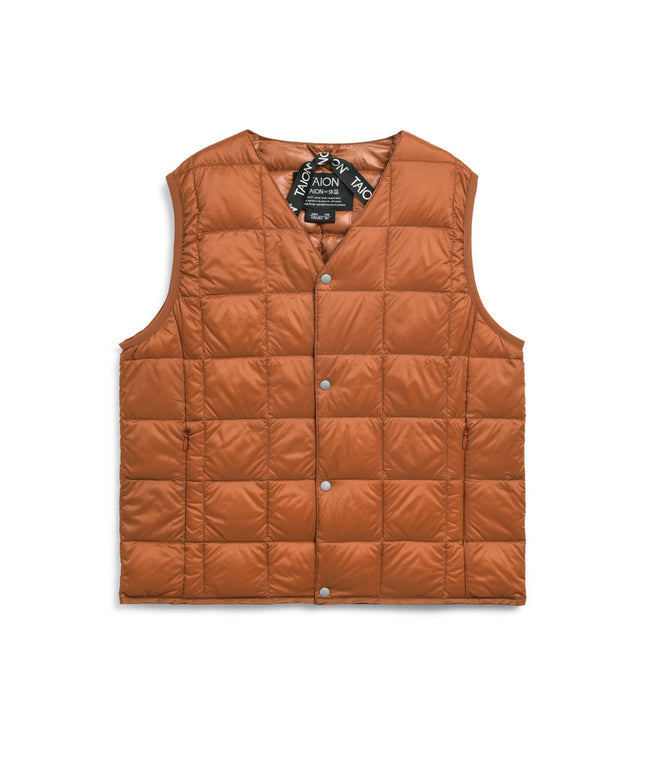 타이온 키즈 패딩조끼 일본 TAION 베스트 베이직 브이넥 46컬러