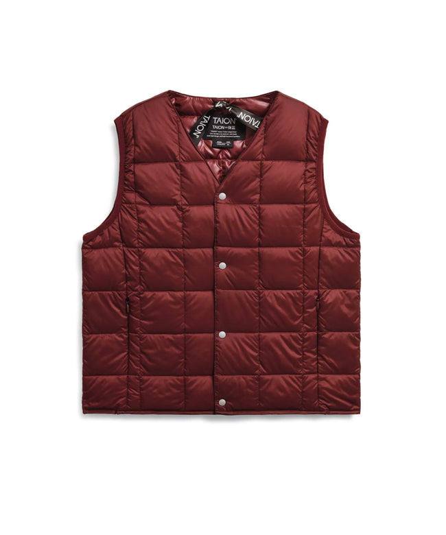 타이온 키즈 패딩조끼 일본 TAION 베스트 베이직 브이넥 46컬러