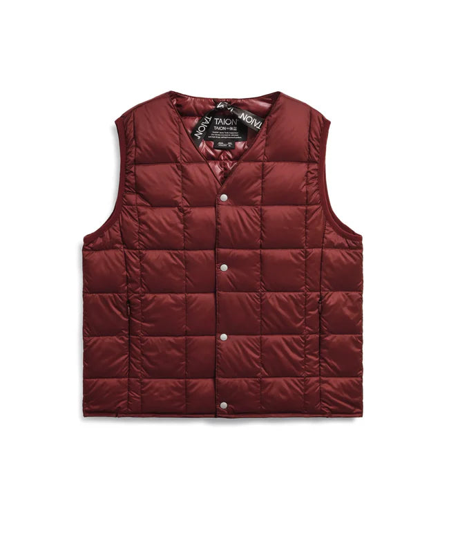 타이온 키즈 패딩조끼 일본 TAION 베스트 베이직 브이넥 46컬러