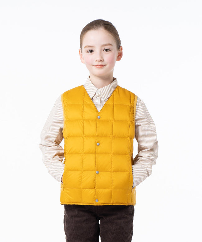 타이온 키즈 패딩조끼 일본 TAION 베스트 베이직 브이넥 46컬러