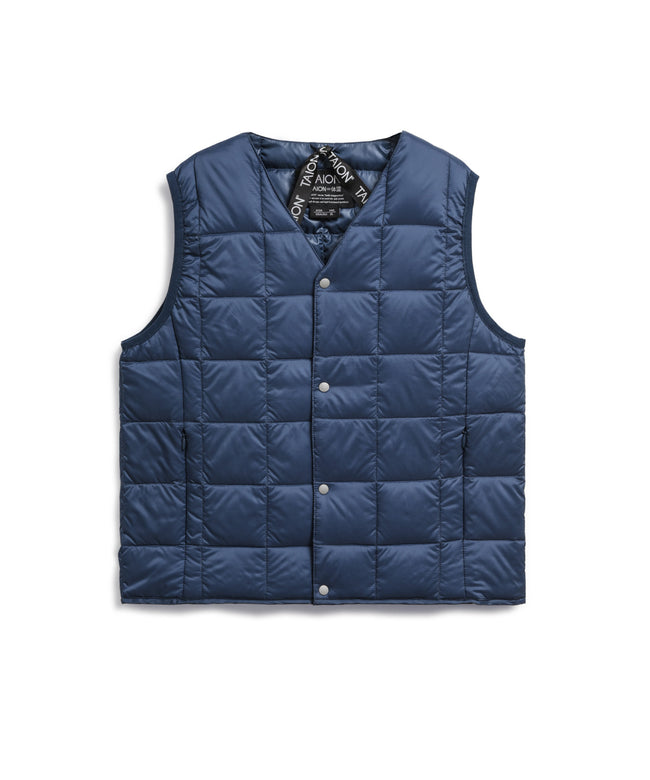 타이온 키즈 패딩조끼 일본 TAION 베스트 베이직 브이넥 46컬러