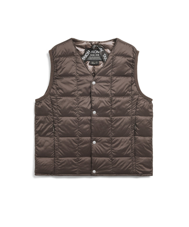 타이온 키즈 패딩조끼 일본 TAION 베스트 베이직 브이넥 46컬러