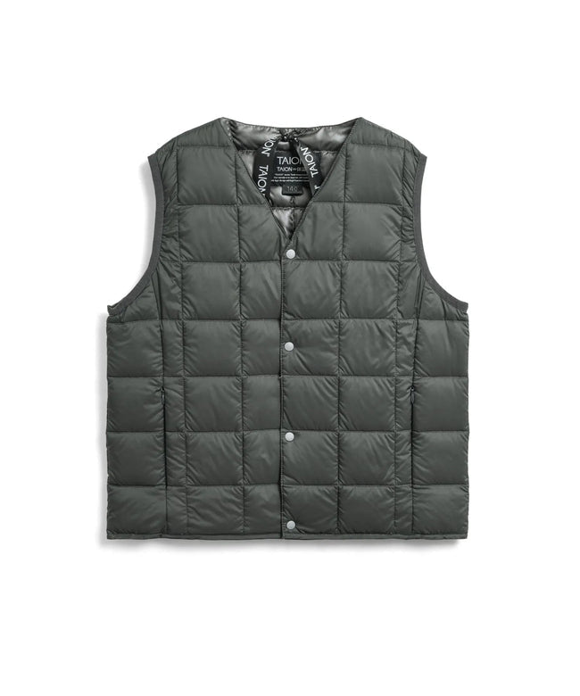 타이온 키즈 패딩조끼 일본 TAION 베스트 베이직 브이넥 46컬러