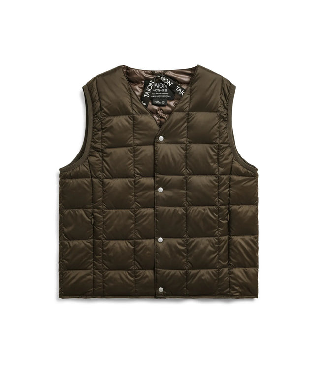 타이온 키즈 패딩조끼 일본 TAION 베스트 베이직 브이넥 46컬러