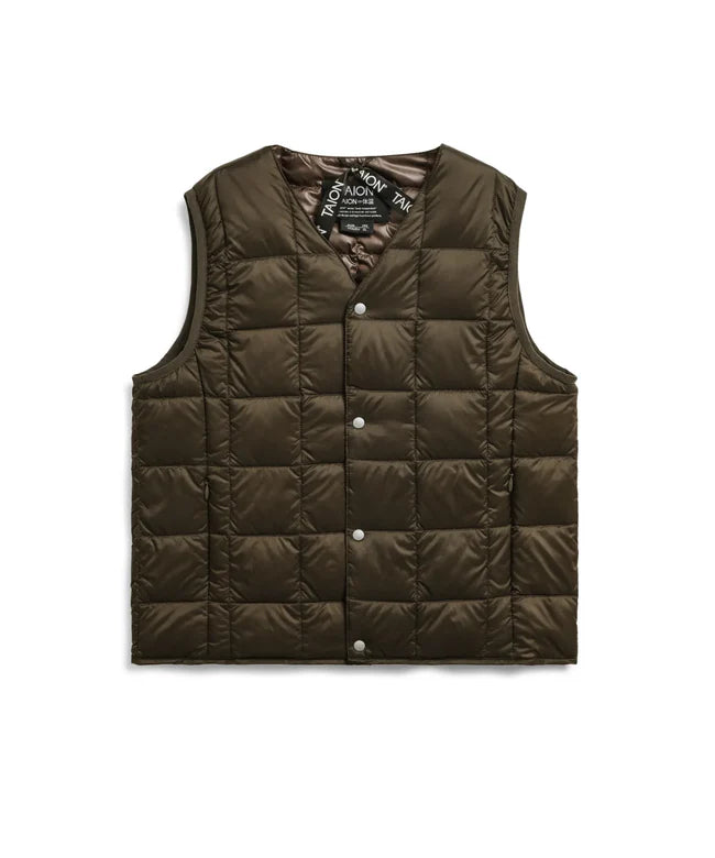 타이온 키즈 패딩조끼 일본 TAION 베스트 베이직 브이넥 46컬러