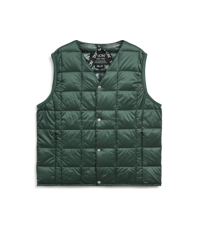 타이온 키즈 패딩조끼 일본 TAION 베스트 베이직 브이넥 46컬러