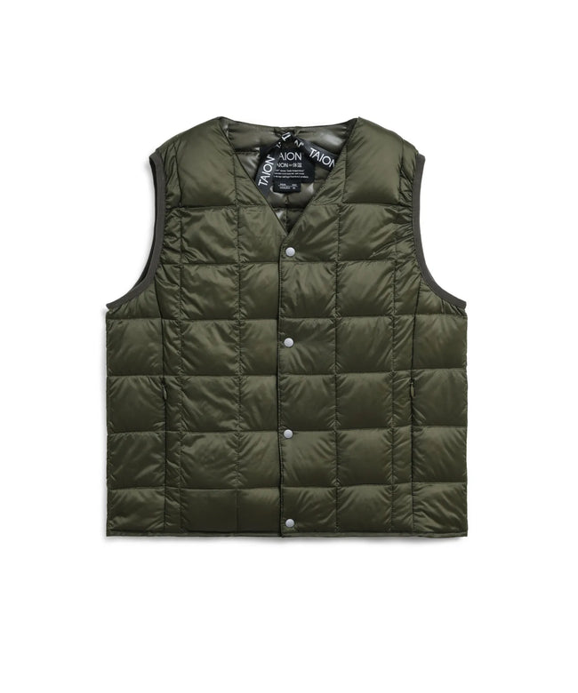 타이온 키즈 패딩조끼 일본 TAION 베스트 베이직 브이넥 46컬러