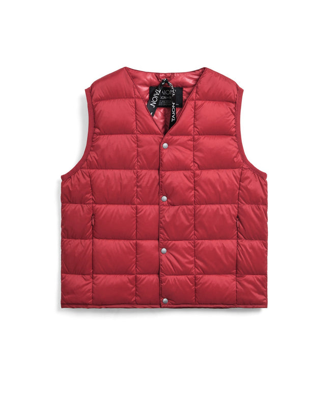 타이온 키즈 패딩조끼 일본 TAION 베스트 베이직 브이넥 46컬러