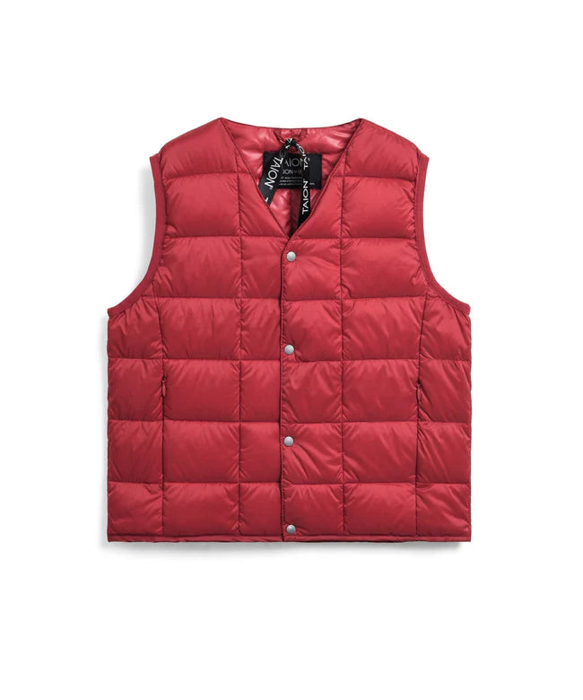 타이온 키즈 패딩조끼 일본 TAION 베스트 베이직 브이넥 46컬러